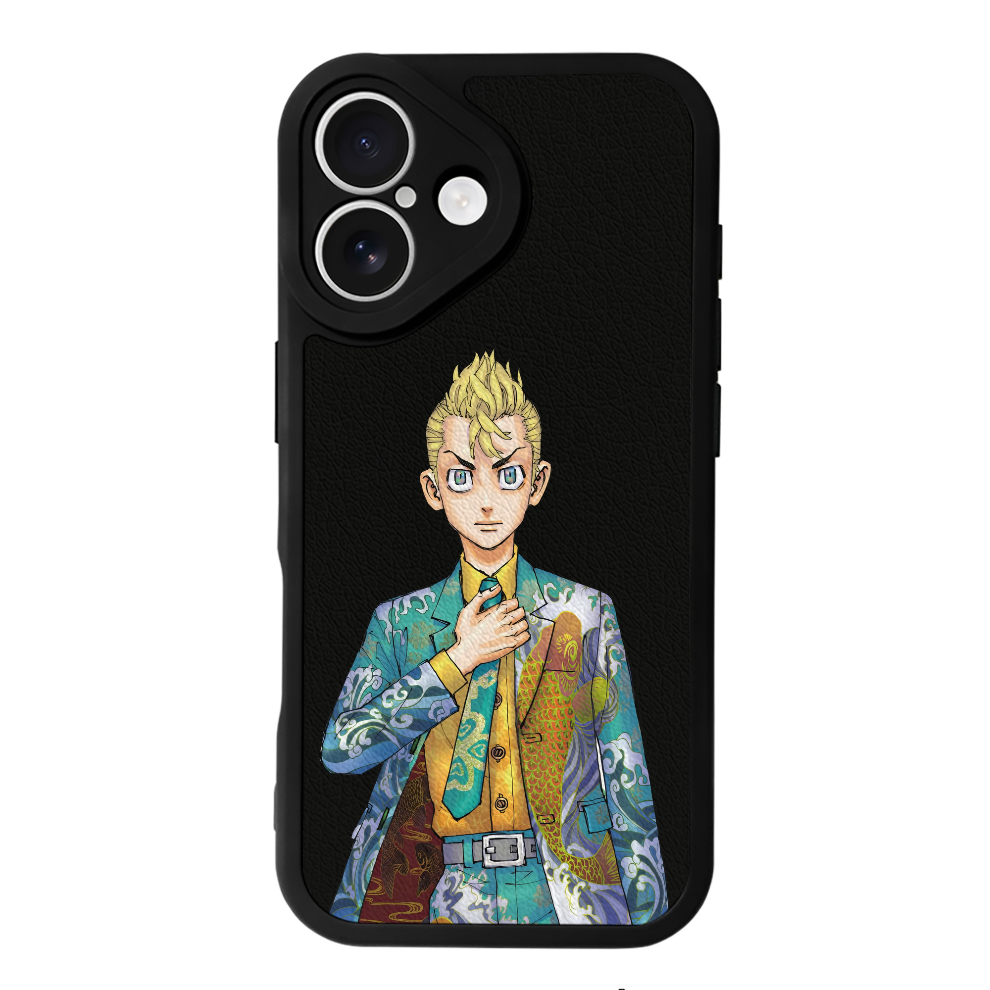 （画像用） 東京リベンジャーズ Tokyo Revengers 【iPhone 16シリーズ対応】シリコンスマホケース（レザー調） 材質：シリコン